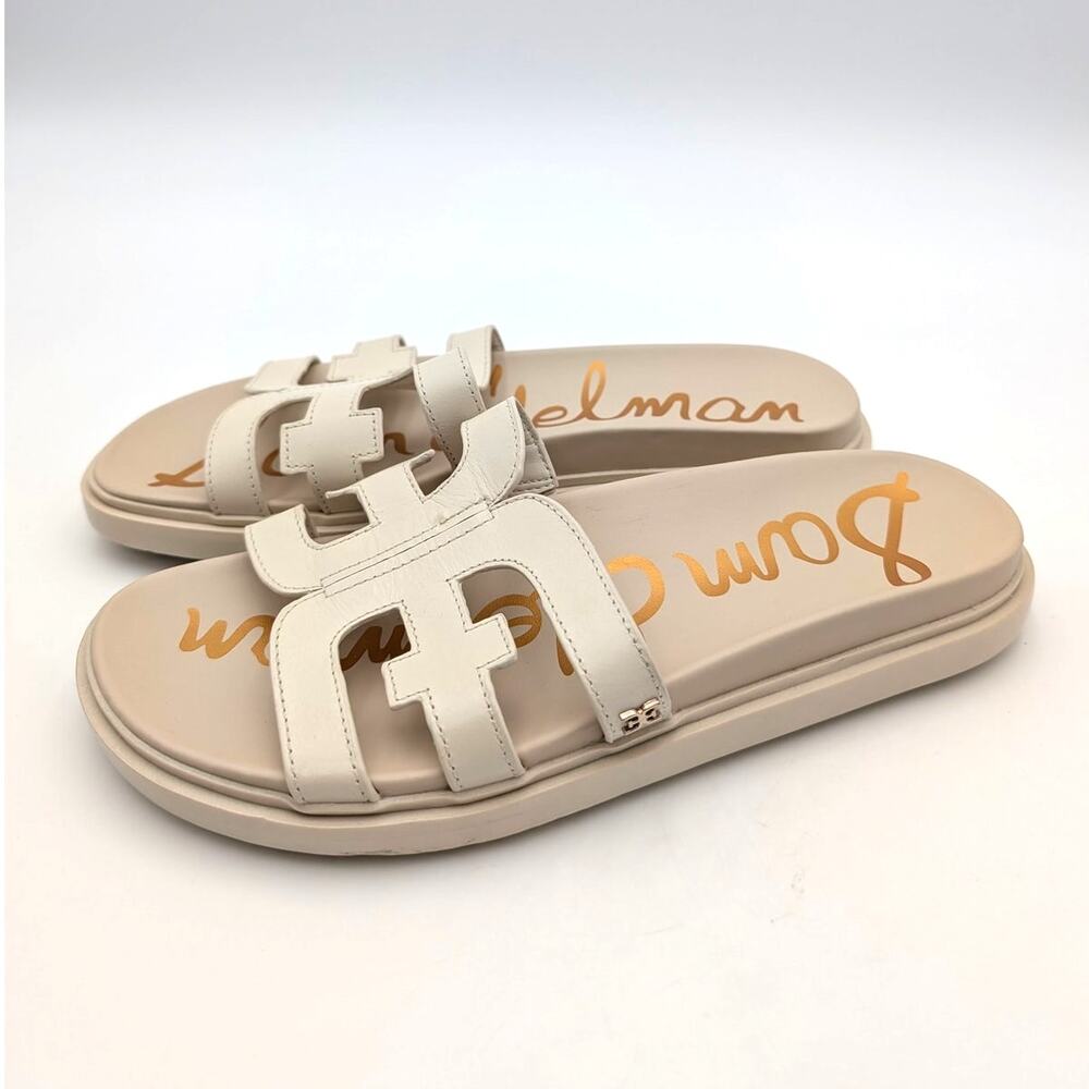Sam Edelman Valeri Platform Slide Sandals Women's Modern Ivory Size US8.5W EU39